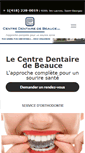 Mobile Screenshot of centredentairedebeauce.com